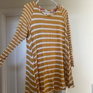 Matilda Jane Tan and Cream Raglan Long Sleeve Tee